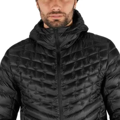 Clothing^Salomon Outlet – Outline Down Hooded Jacket – Men'S Black|Mallard Blue|Pacific