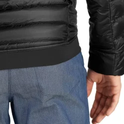 Clothing^Salomon Outlet – Outline Down Hooded Jacket – Men'S Black|Mallard Blue|Pacific