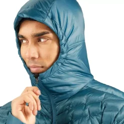 Clothing^Salomon Outlet – Outline Down Hooded Jacket – Men'S Black|Mallard Blue|Pacific