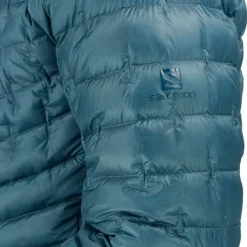 Clothing^Salomon Outlet – Outline Down Hooded Jacket – Men'S Black|Mallard Blue|Pacific