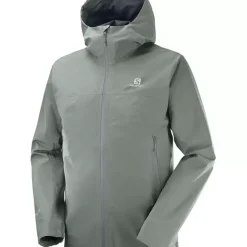 Clothing^Salomon Outlet – Outline Gore-Tex 2.5 Layer Jacket – Men'S Barrier Reef|Black|Sedona Sage