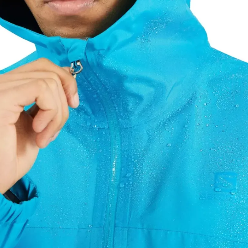 Clothing^Salomon Outlet – Outline Gore-Tex 2.5 Layer Jacket – Men'S Barrier Reef|Black|Sedona Sage