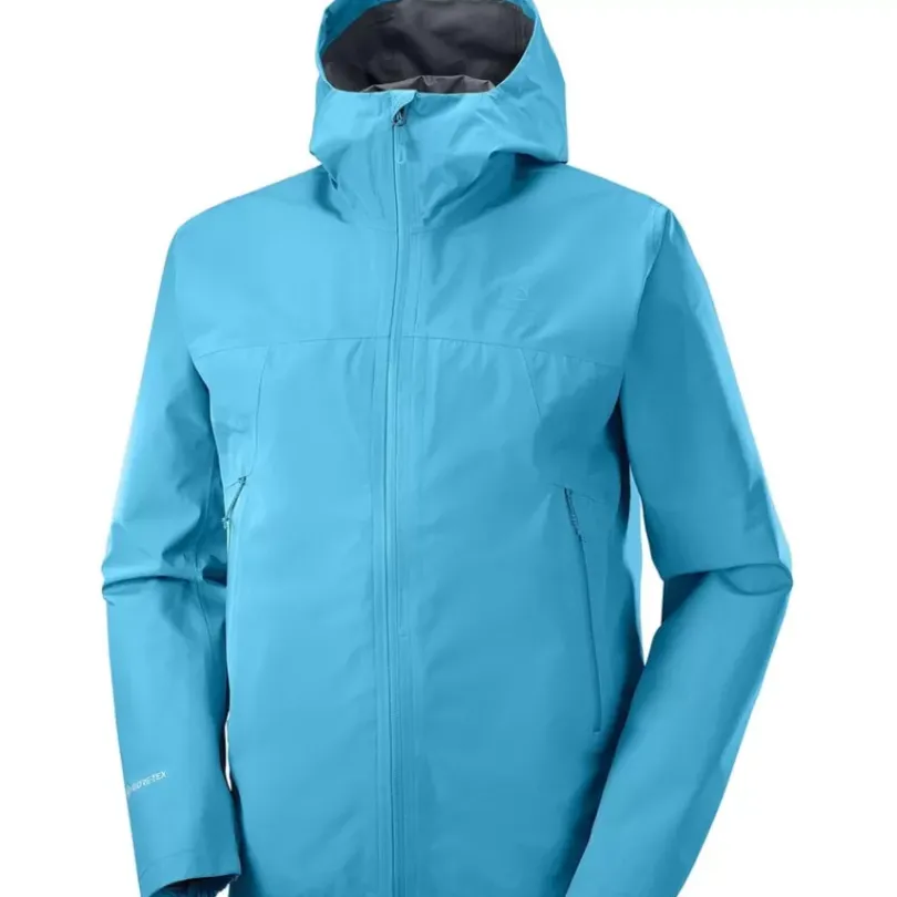Clothing^Salomon Outlet – Outline Gore-Tex 2.5 Layer Jacket – Men'S Barrier Reef|Black|Sedona Sage