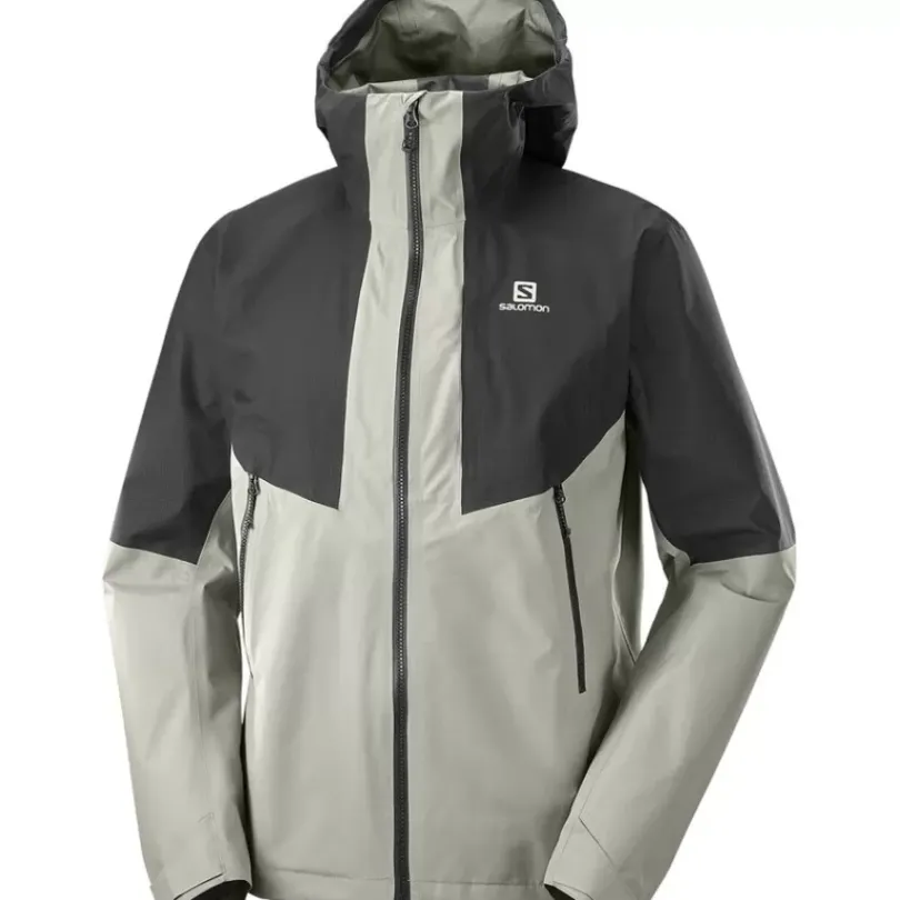 Clothing^Salomon Outlet – Outline Gore-Tex Hybrid Jacket – Men'S Black|Black/Wrought Iron|Ebony/Bronze Brown