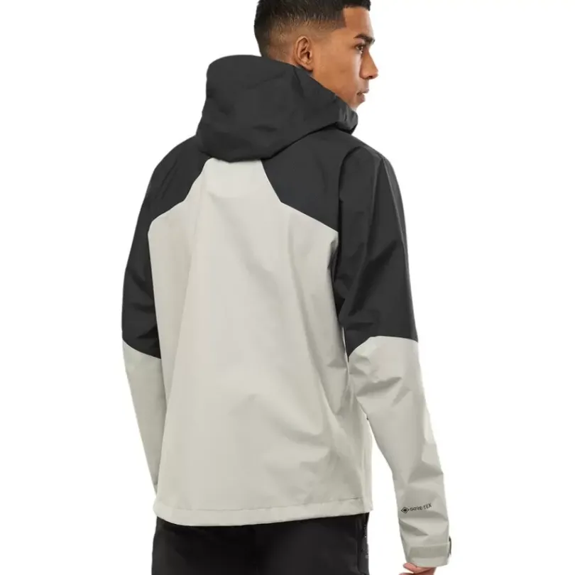 Clothing^Salomon Outlet – Outline Gore-Tex Hybrid Jacket – Men'S Black|Black/Wrought Iron|Ebony/Bronze Brown