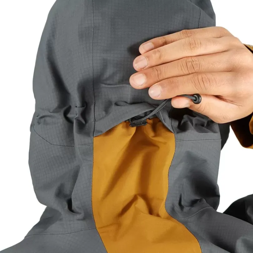 Clothing^Salomon Outlet – Outline Gore-Tex Hybrid Jacket – Men'S Black|Black/Wrought Iron|Ebony/Bronze Brown