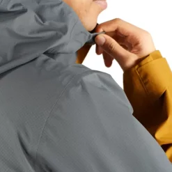 Clothing^Salomon Outlet – Outline Gore-Tex Hybrid Jacket – Men'S Black|Black/Wrought Iron|Ebony/Bronze Brown