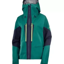 Clothing^Salomon Outlet – Outpeak Gore-Tex 3 Layer Jacket – Women'S Lavender Gray|Pacific/Night Sky