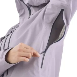 Clothing^Salomon Outlet – Outpeak Gore-Tex 3 Layer Jacket – Women'S Lavender Gray|Pacific/Night Sky