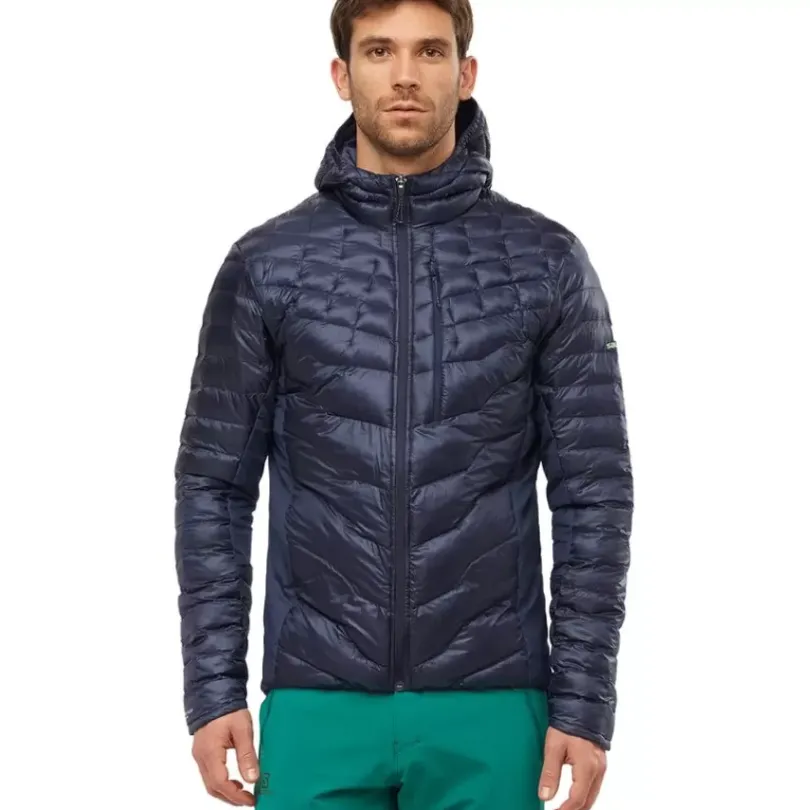 Clothing^Salomon Outlet – Outpeak Insulated Hooded Jacket – Men'S Night Sky