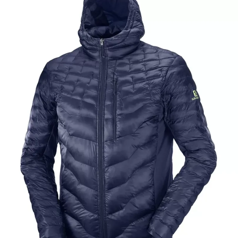 Clothing^Salomon Outlet – Outpeak Insulated Hooded Jacket – Men'S Night Sky