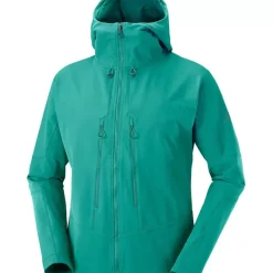 Clothing^Salomon Outlet – Outpeak Softshell Hooded Jacket – Men'S Black|Night Sky|Night Sky/Barrier Reef|Pacific