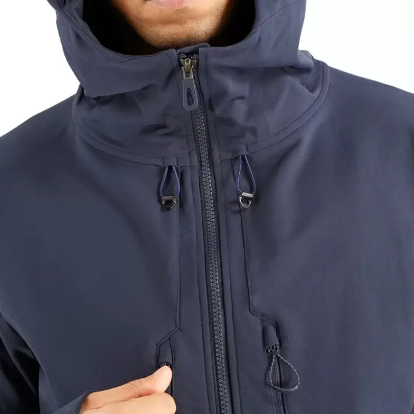 Clothing^Salomon Outlet – Outpeak Softshell Hooded Jacket – Men'S Black|Night Sky|Night Sky/Barrier Reef|Pacific