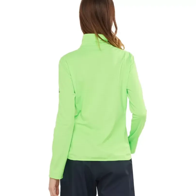 Clothing^Salomon Outlet – Outrack Half-Zip Midlayer Jacket – Women'S Black|Green Gecko