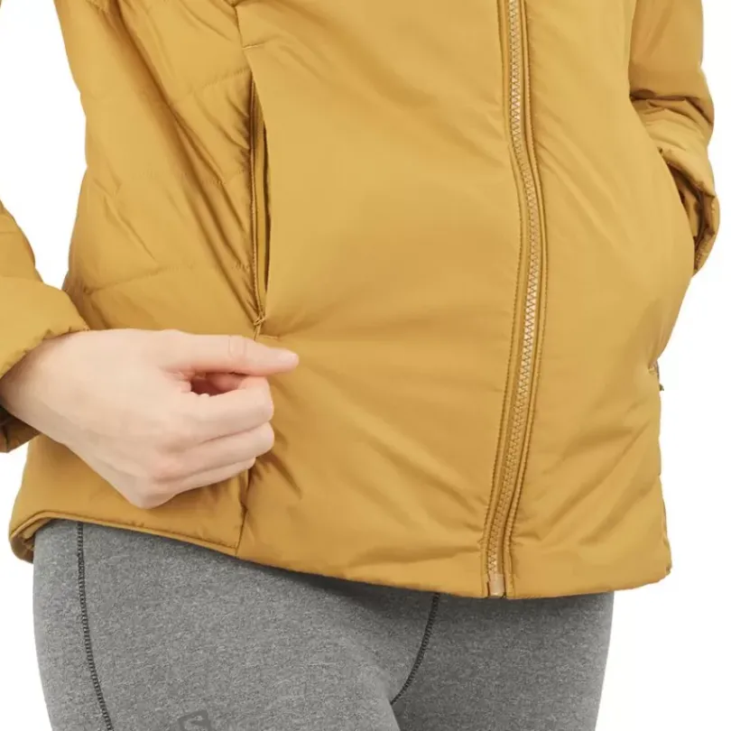 Clothing^Salomon Outlet – Outrack Insulated Hooded Jacket – Women'S Cumin