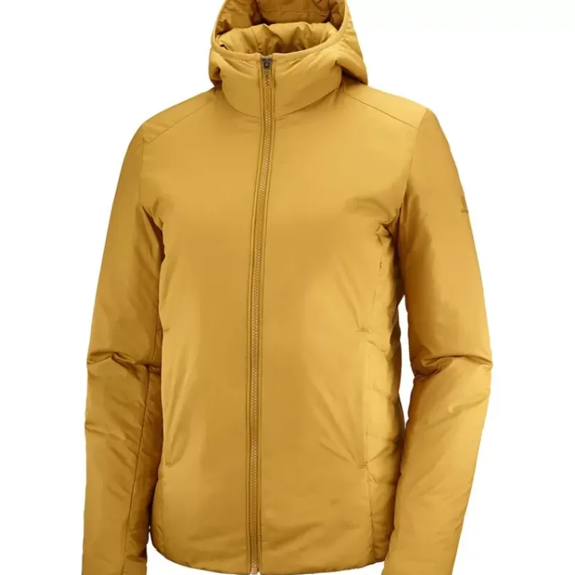 Clothing^Salomon Outlet – Outrack Insulated Hooded Jacket – Women'S Cumin