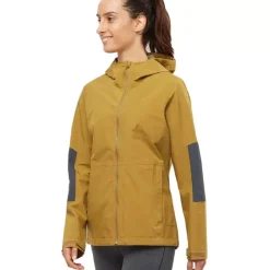 Clothing^Salomon Outlet – Outrack 2.5L Waterproof Jacket – Women'S Cumin