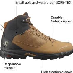 Footwear^Salomon Outlet – Outward Gtx Backpacking Boot – Men'S Tobacco Brown/Phantom/Caramel Cafe|Peat/Black/Burnt Olive