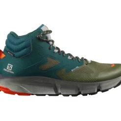 Footwear^Salomon Outlet – Predict Hike Mid Gtx Shoe – Men'S Ponderosa Pine/Olive Night/Red Orange