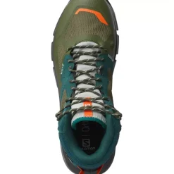 Footwear^Salomon Outlet – Predict Hike Mid Gtx Shoe – Men'S Ponderosa Pine/Olive Night/Red Orange