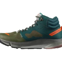 Footwear^Salomon Outlet – Predict Hike Mid Gtx Shoe – Men'S Ponderosa Pine/Olive Night/Red Orange