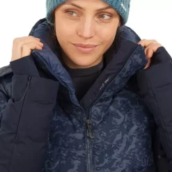 Clothing^Salomon Outlet – Prevail Jacket – Women'S Ebony/Print/Night Sky|Red Dahlia