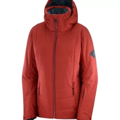 Clothing^Salomon Outlet – Prevail Jacket – Women'S Ebony/Print/Night Sky|Red Dahlia