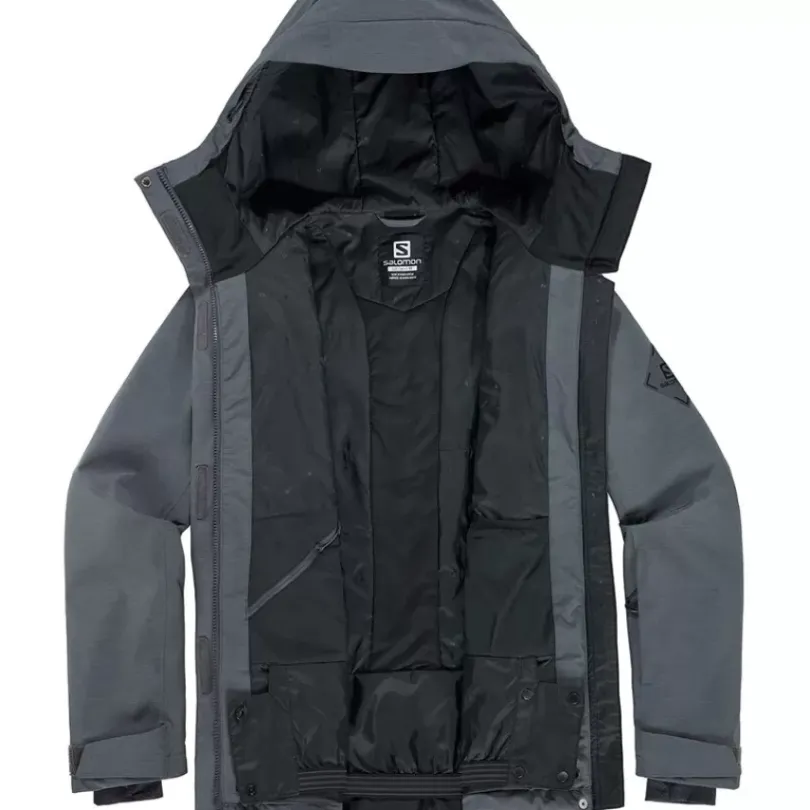 Clothing^Salomon Outlet – Proof Lt Insulated Jacket – Women'S Ebony|Ebony/Sirocco|Wrought Iron/Olive Night/Sirocco