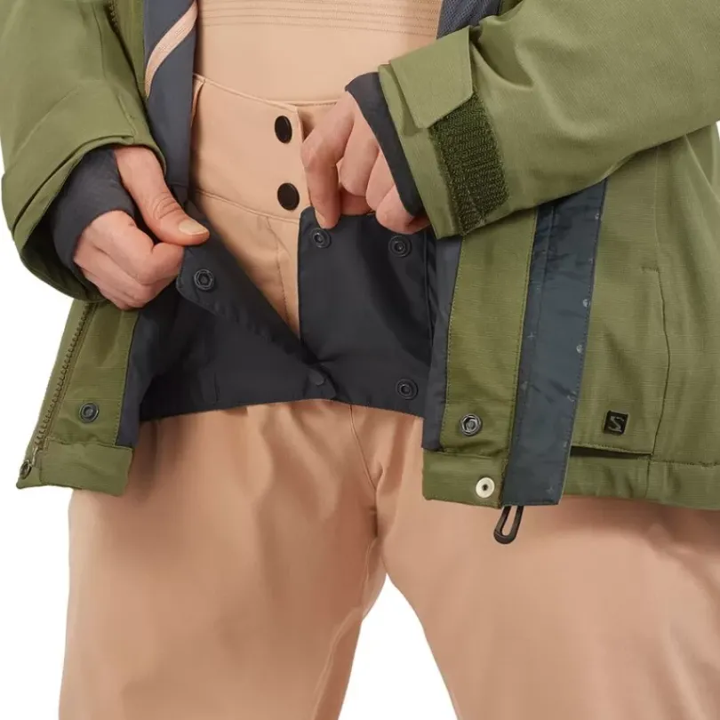 Clothing^Salomon Outlet – Proof Lt Insulated Jacket – Women'S Ebony|Ebony/Sirocco|Wrought Iron/Olive Night/Sirocco