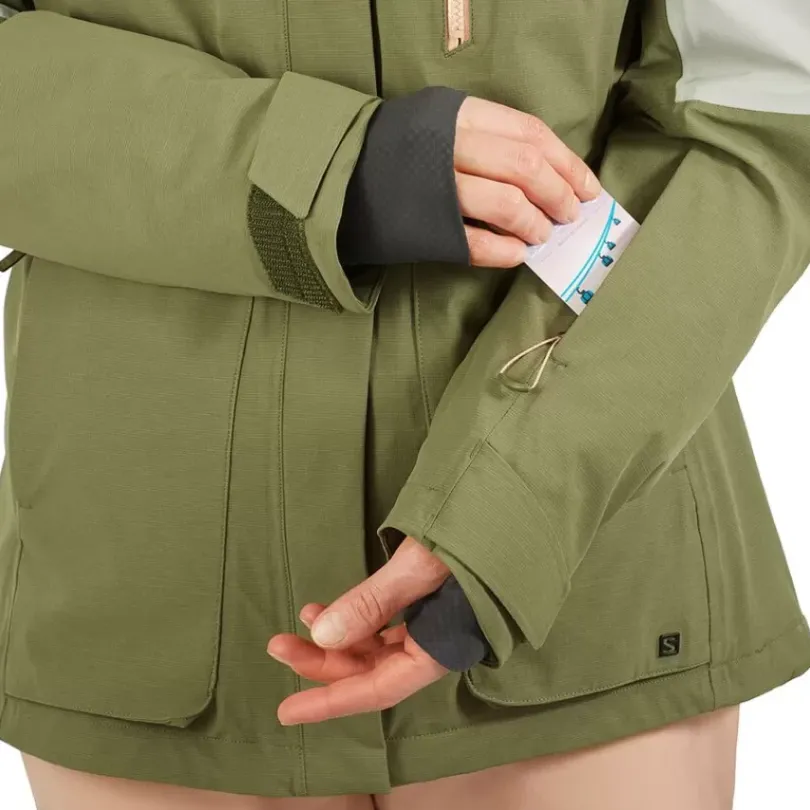 Clothing^Salomon Outlet – Proof Lt Insulated Jacket – Women'S Ebony|Ebony/Sirocco|Wrought Iron/Olive Night/Sirocco