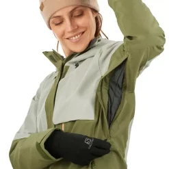 Clothing^Salomon Outlet – Proof Lt Insulated Jacket – Women'S Ebony|Ebony/Sirocco|Wrought Iron/Olive Night/Sirocco