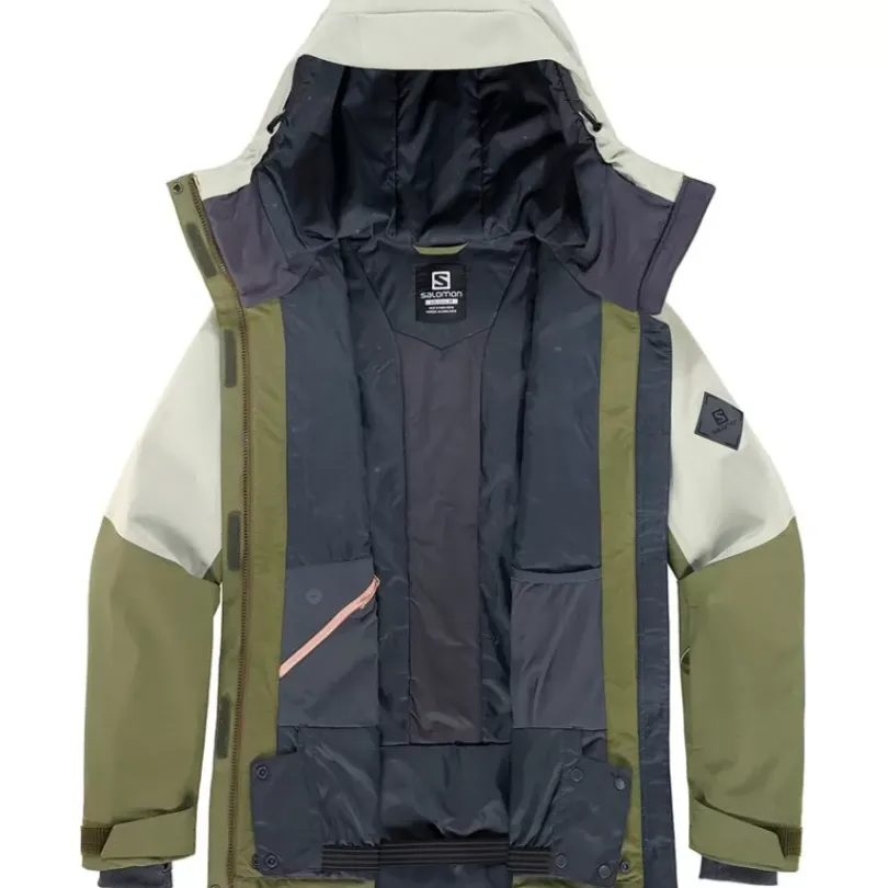 Clothing^Salomon Outlet – Proof Lt Insulated Jacket – Women'S Ebony|Ebony/Sirocco|Wrought Iron/Olive Night/Sirocco