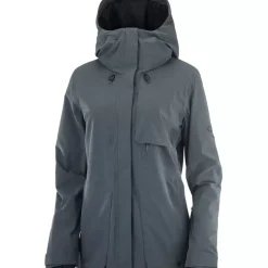 Clothing^Salomon Outlet – Proof Lt Insulated Jacket – Women'S Ebony|Ebony/Sirocco|Wrought Iron/Olive Night/Sirocco