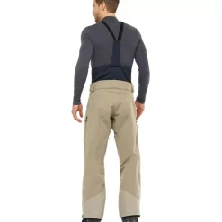 Clothing^Salomon Outlet – Qst 3 Layer Shell Bib Pant – Men'S Roasted Cashew
