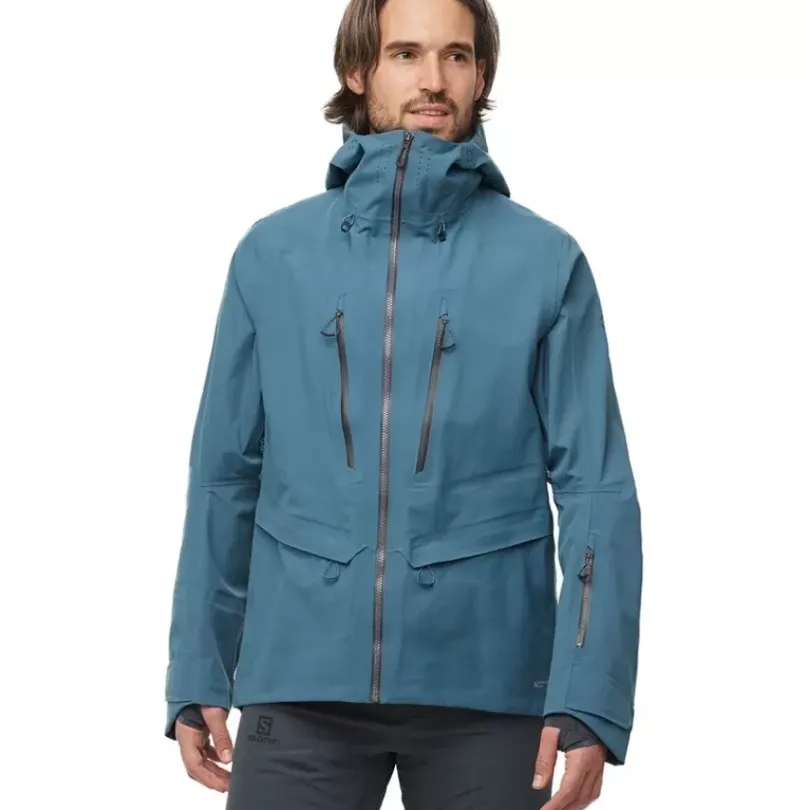 Clothing^Salomon Outlet – Qst 3 Layer Shell Jacket – Men'S Mallard Blue|Black