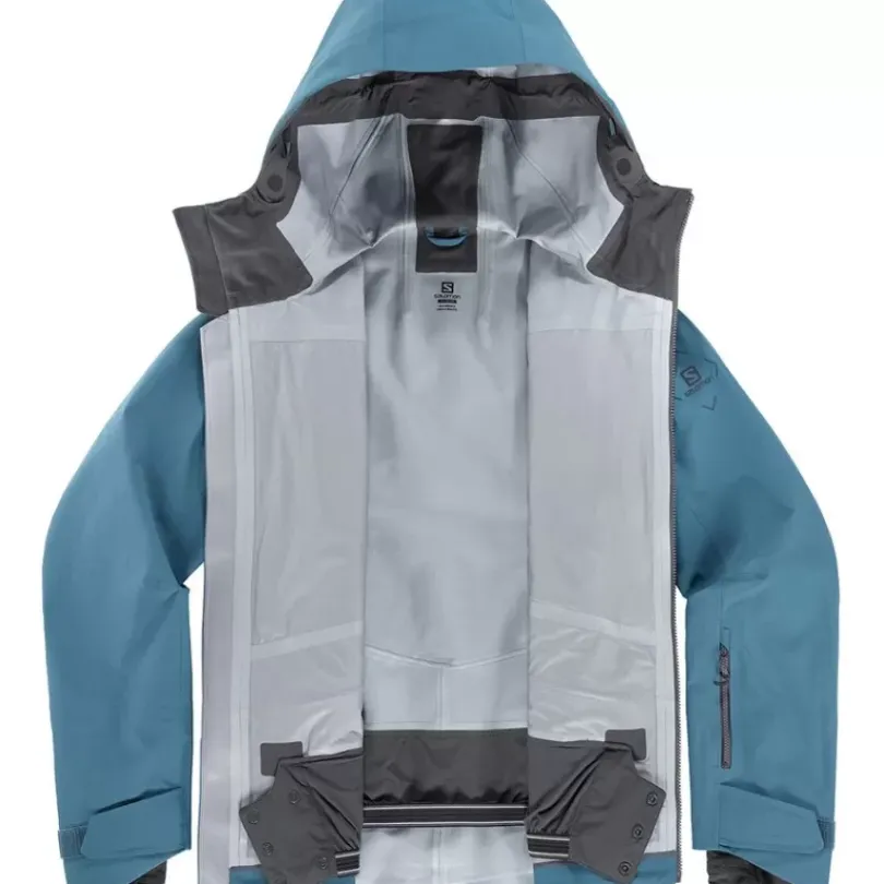Clothing^Salomon Outlet – Qst 3 Layer Shell Jacket – Men'S Mallard Blue|Black