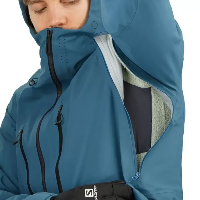 Clothing^Salomon Outlet – Qst 3 Layer Shell Jacket – Men'S Mallard Blue|Black