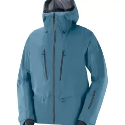 Clothing^Salomon Outlet – Qst 3 Layer Shell Jacket – Men'S Mallard Blue|Black