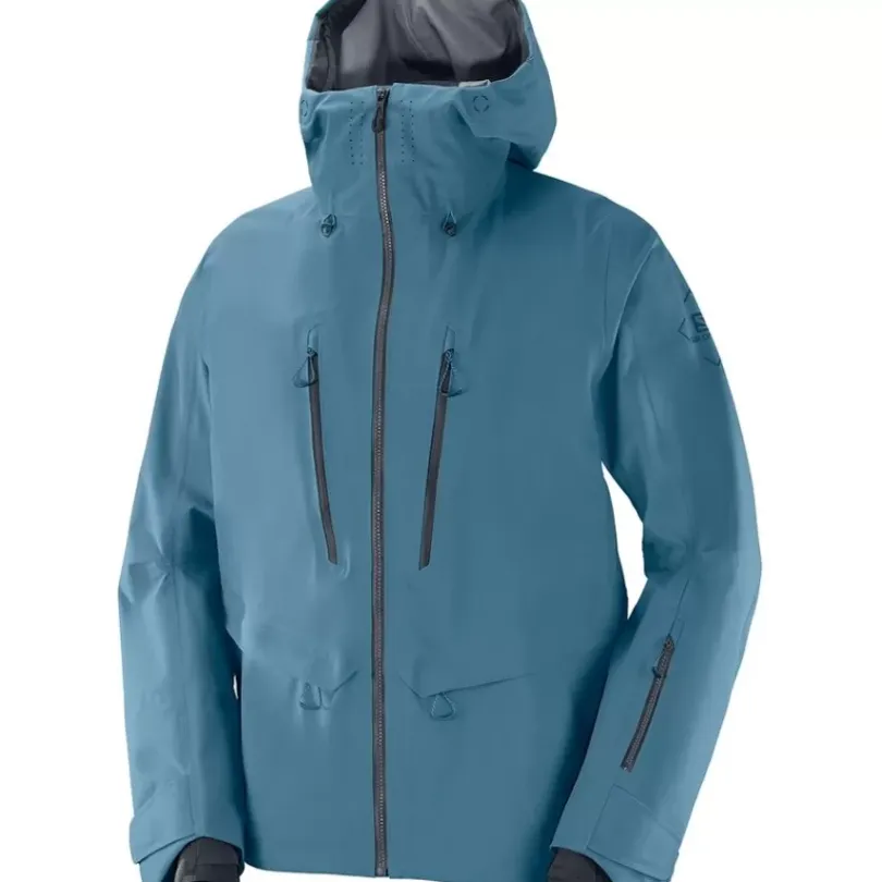 Clothing^Salomon Outlet – Qst 3 Layer Shell Jacket – Men'S Mallard Blue|Black