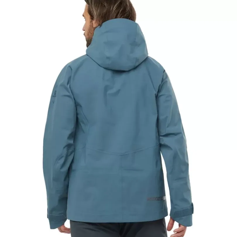 Clothing^Salomon Outlet – Qst 3 Layer Shell Jacket – Men'S Mallard Blue|Black