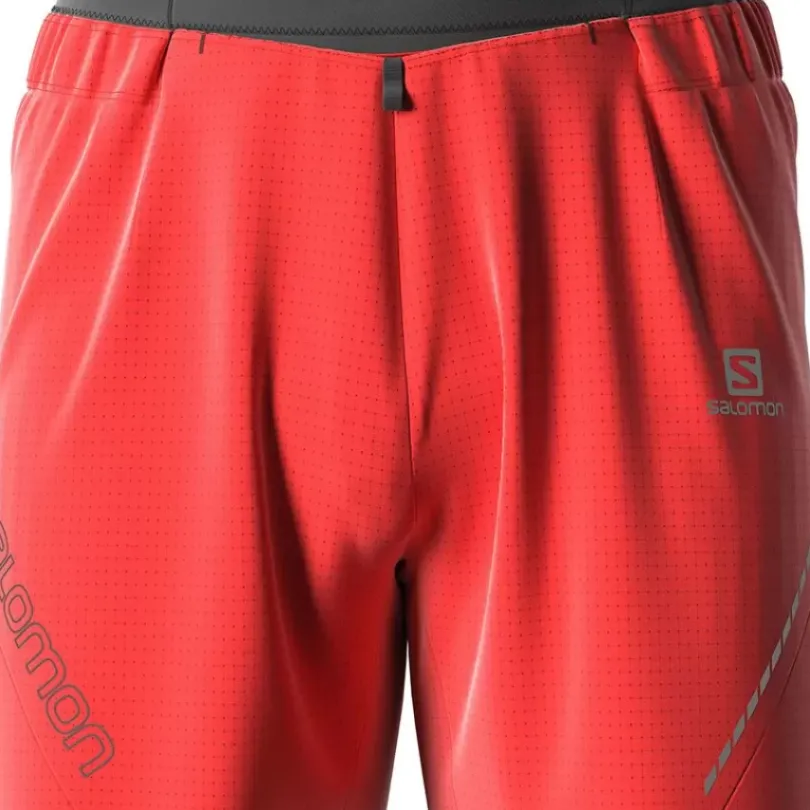 Clothing^Salomon Outlet – Sense Aero 5In Short – Men'S Black|Fiery Red