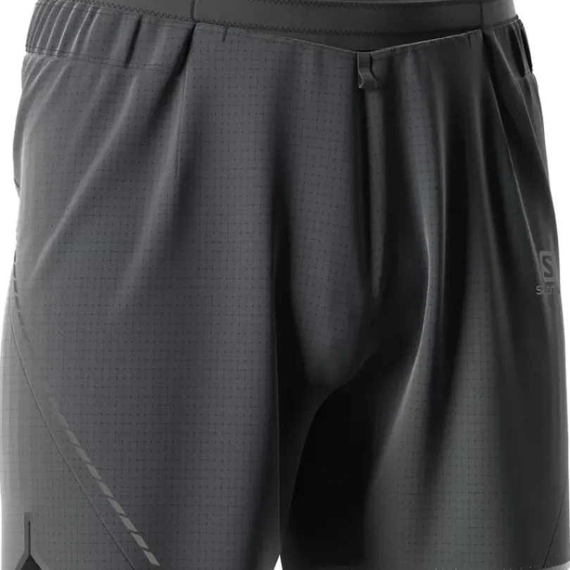 Clothing^Salomon Outlet – Sense Aero 5In Short – Men'S Black|Fiery Red