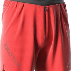 Clothing^Salomon Outlet – Sense Aero 5In Short – Men'S Black|Fiery Red