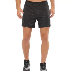 Clothing^Salomon Outlet – Sense 5In Short – Men'S Black Print|Hawaiian Ocean