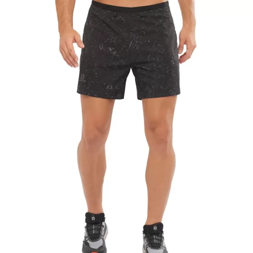 Clothing^Salomon Outlet – Sense 5In Short – Men'S Black Print|Hawaiian Ocean