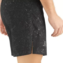 Clothing^Salomon Outlet – Sense 5In Short – Men'S Black Print|Hawaiian Ocean