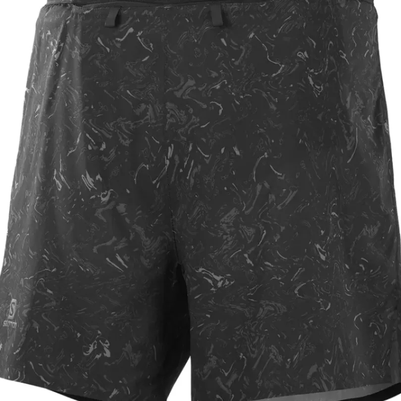 Clothing^Salomon Outlet – Sense 5In Short – Men'S Black Print|Hawaiian Ocean