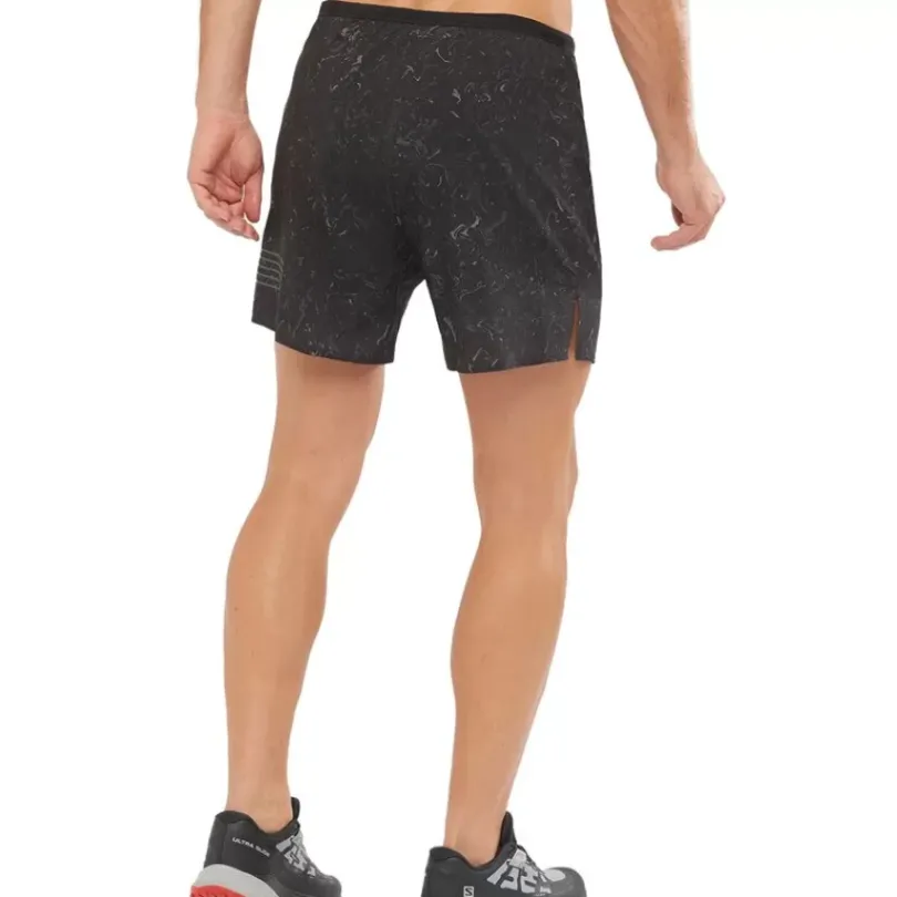 Clothing^Salomon Outlet – Sense 5In Short – Men'S Black Print|Hawaiian Ocean