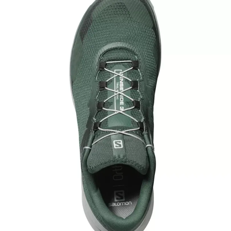 Footwear^Salomon Outlet – Sense Ride 3 Trail Running Shoe – Men'S Green Gables/Alloy/Oil Blue