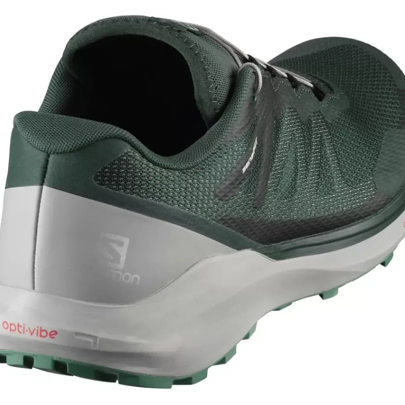 Footwear^Salomon Outlet – Sense Ride 3 Trail Running Shoe – Men'S Green Gables/Alloy/Oil Blue